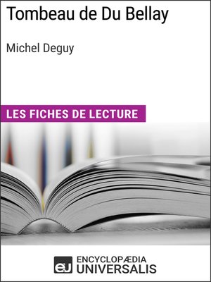cover image of Tombeau de Du Bellay de Michel Deguy